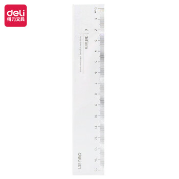 得力(deli)15cm直尺高透耐磨刻度清晰尺子71971 得力(deli)15cm直尺高透耐磨刻度清晰尺子71971
